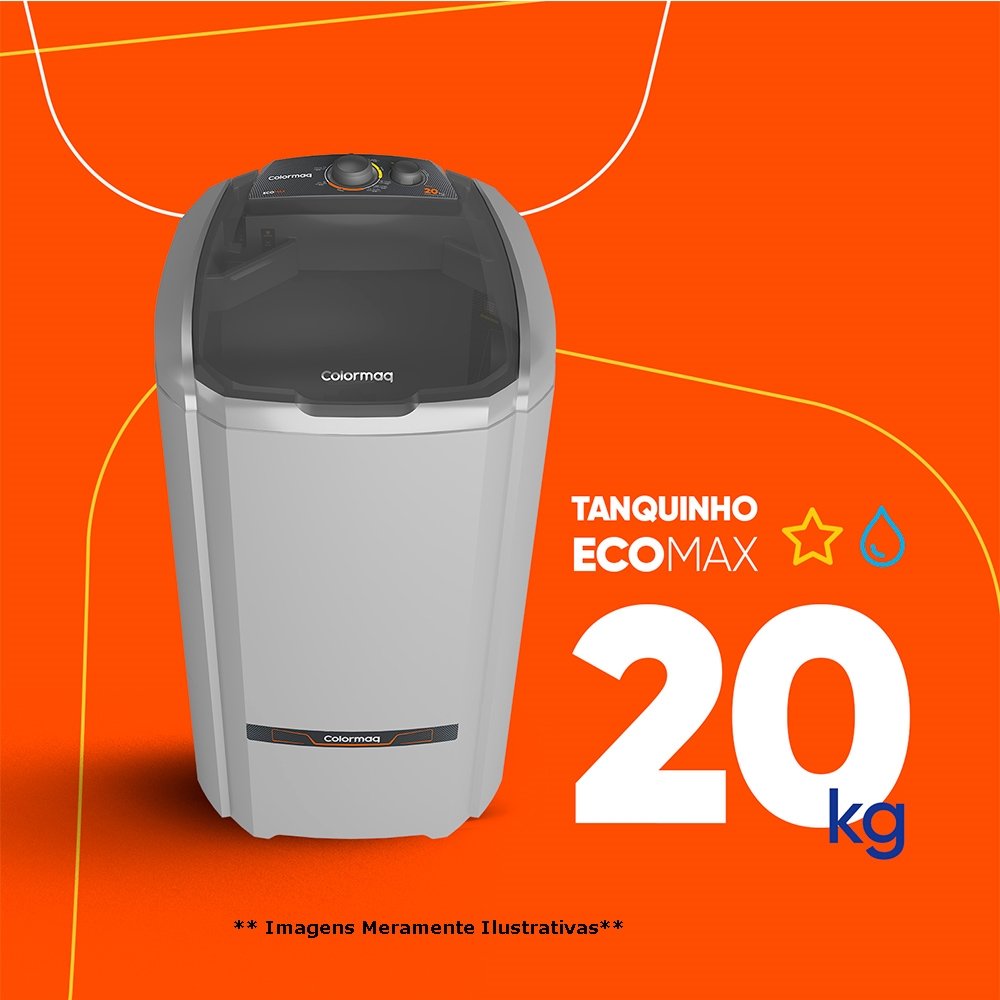Tanquinho Colormaq 20Kg Prata 220V