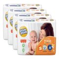 Fralda Descartável Pom Pom Derma Protek Tamanho P - 4 Pacotes com 54 Fraldas - Total 216