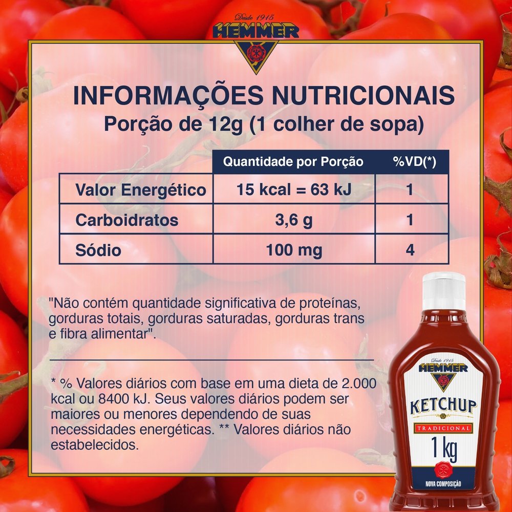 Ketchup Hemmer Tradicional 1kg