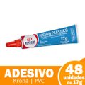 Adesivo Cola PVC Krona 17g - Embalagem com 48 Unidades