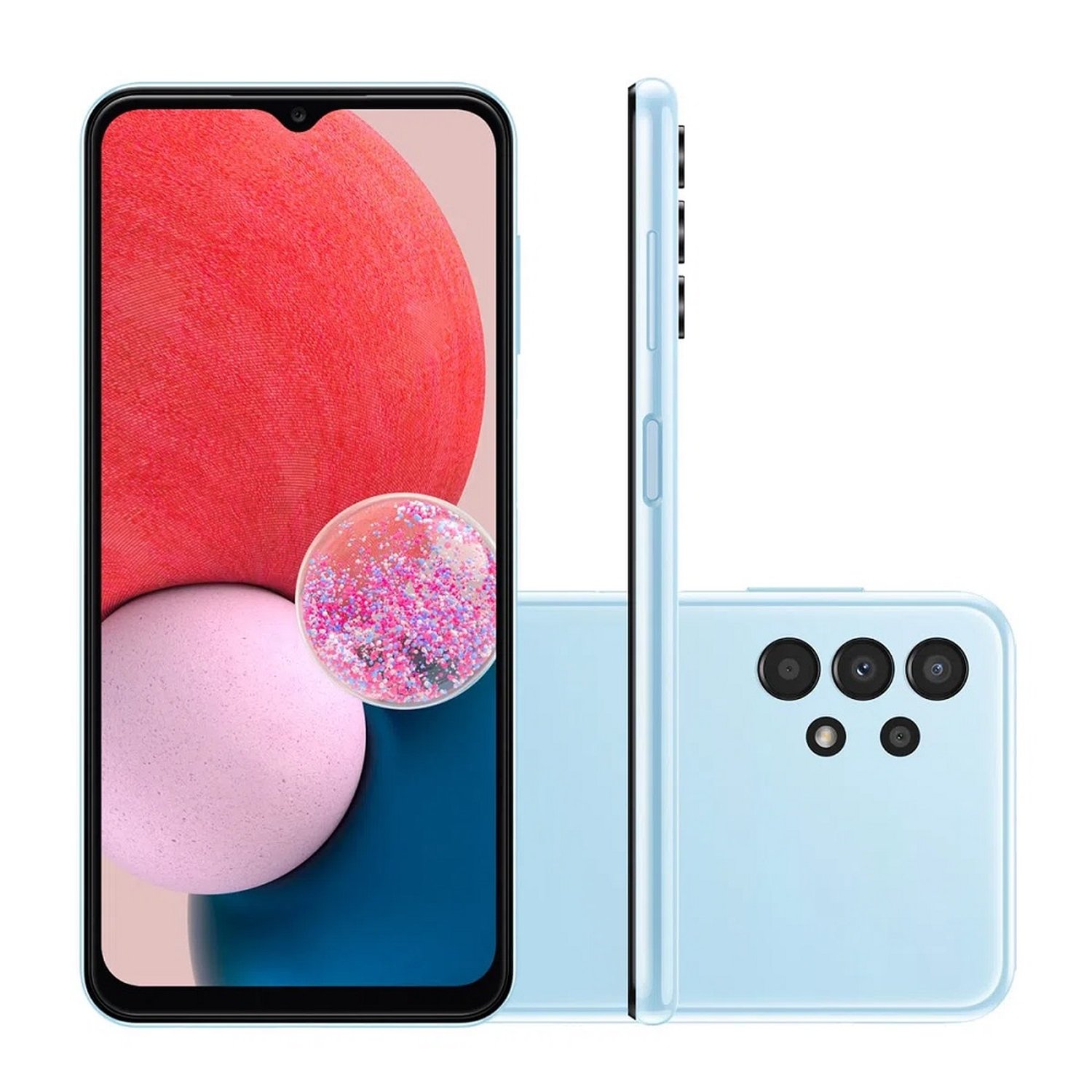 Smartphone Samsung Galaxy A13 Azul, Tela 6.6", 4G+Wi-Fi, And. 12, Câm. Tras. de 50+5+2+2MP, Frontal de 8MP, 4GB RAM, 128GB
