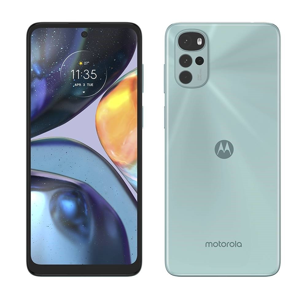 Smartphone Motorola Moto G22, Verde, Tela de 6.5" - 4G+Wi-Fi, And. 12, Câm. Tras. - 50+8+2+2MP, Frontal de 16MP, 4GB RAM, 128G