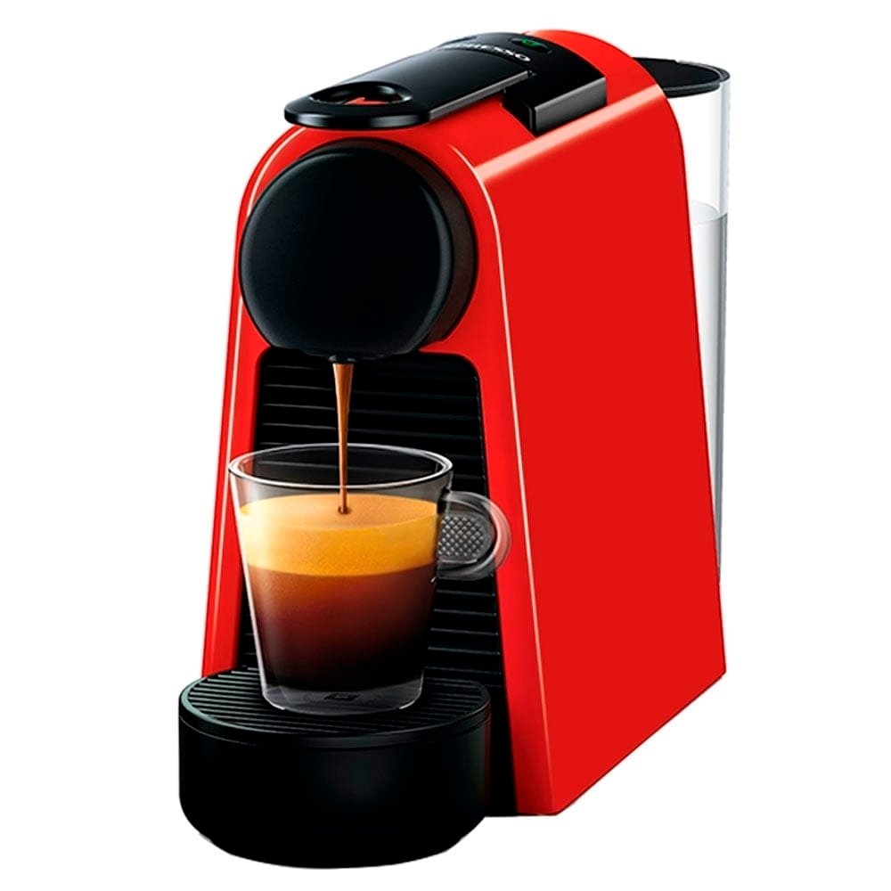Cafeteira Expresso Nespresso Essenza Mini D30 - Sistema Cápsula, com Kit boas Vindas, Vermelha, 110V