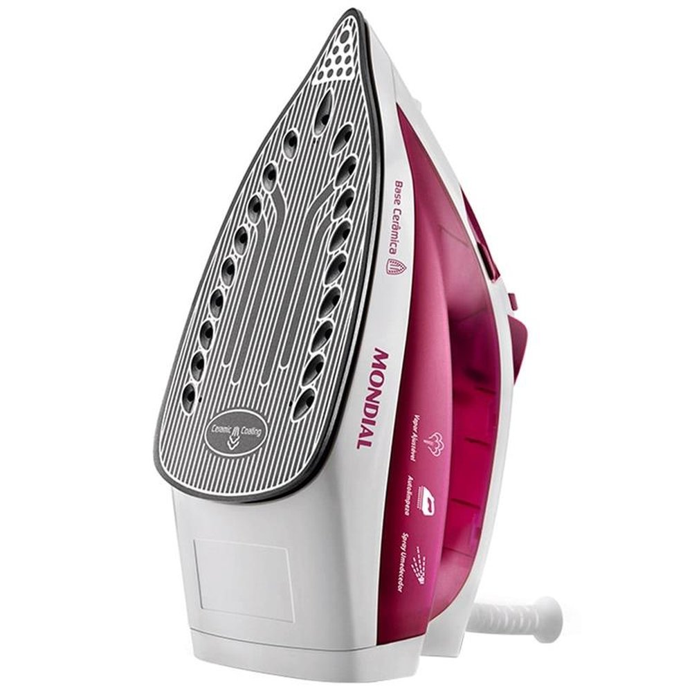"Ferro de Passar a Vapor NF-33 Rosa 110V - Mondial"