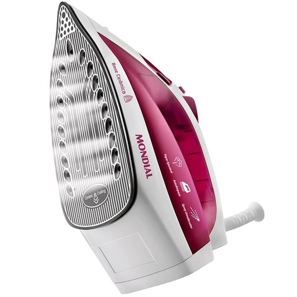 "Ferro de Passar a Vapor NF-33 Rosa 110V - Mondial"