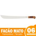 Facão Tramontina Tercado Cabo Madeira 21P Ref:26623/021 - Embalagem com 6 Unidades
