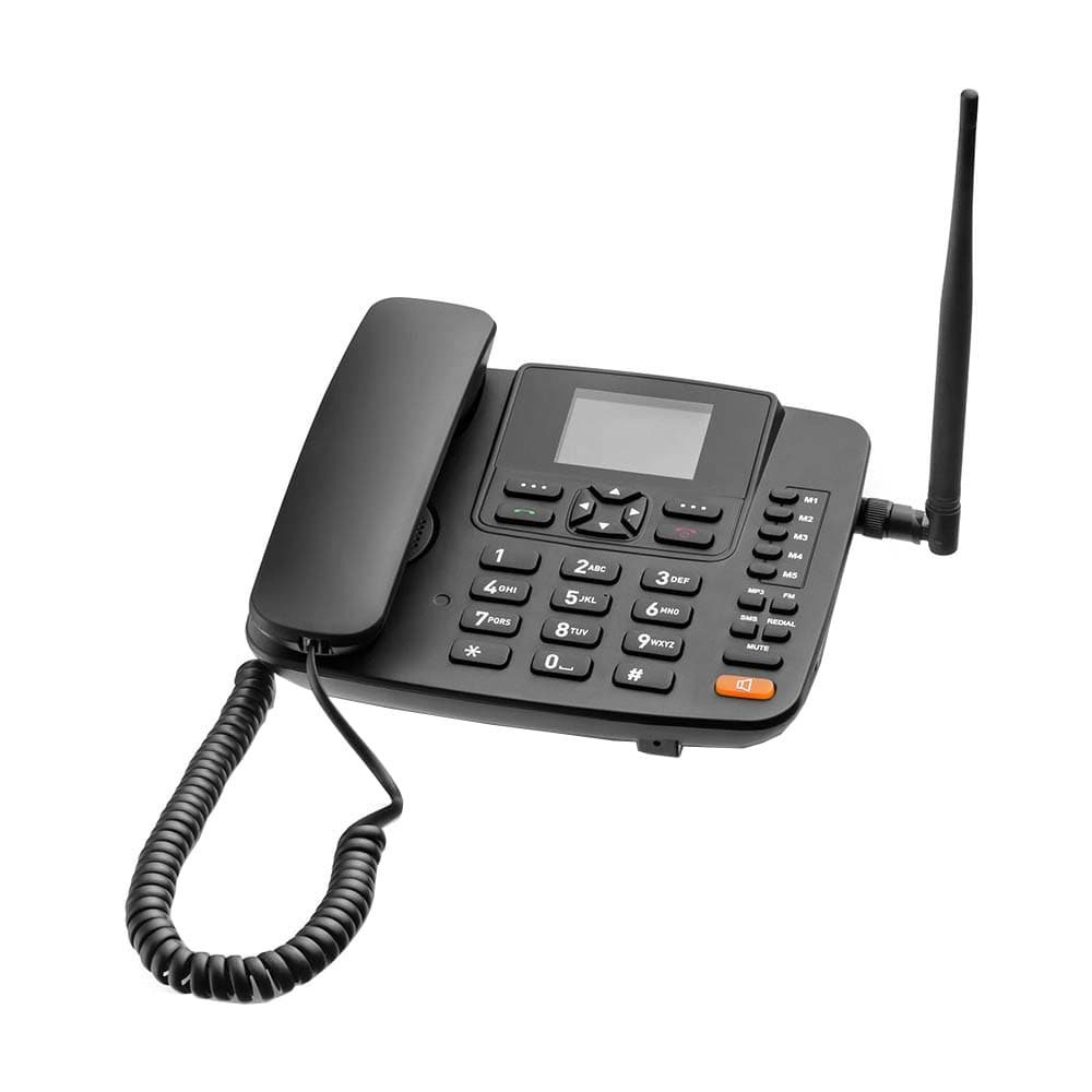 Telefone Celular Rural Fixo Multilaser RE505, 4G, de Mesa, Preto