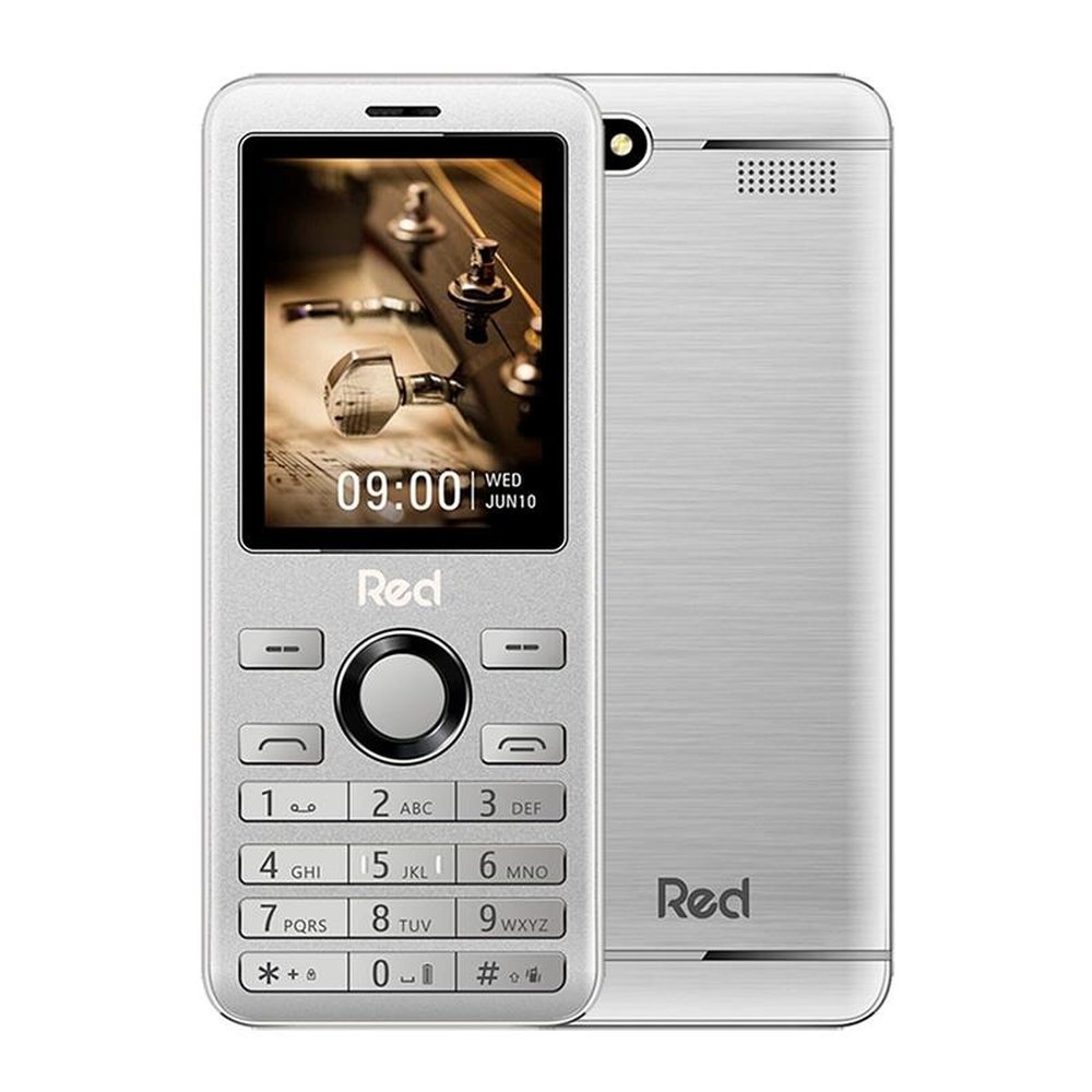 Celular Red Mobile Prime, Dualchip, Prata, Tela de 2.4", Câm. Traseira VGA