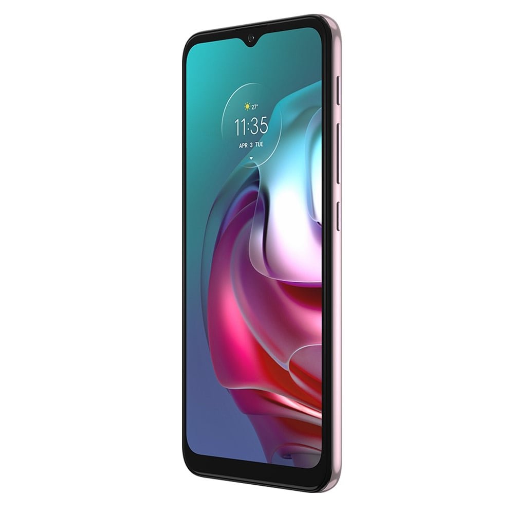 Smartphone Motorola Moto G30, Branco Lilac, Tela de 6.5", 4G-Wi-Fi, And. 11, Câm Tras. de 64+8+2+2MP, Frontal de 13MP, 128GB