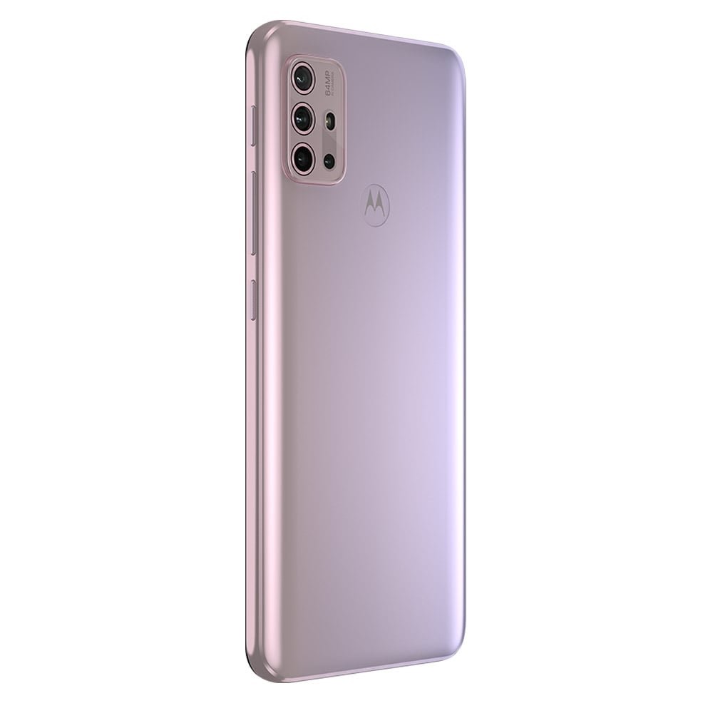 Smartphone Motorola Moto G30, Branco Lilac, Tela de 6.5", 4G-Wi-Fi, And. 11, Câm Tras. de 64+8+2+2MP, Frontal de 13MP, 128GB