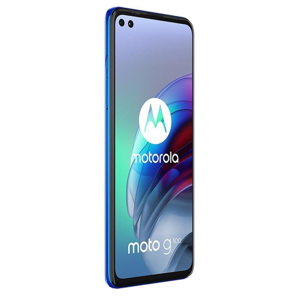 Smartphone Motorola Moto G100, Lumin. Ocean, Tela 6.7", 5G-Wi-Fi+NFC, And. 11, Câm Tras. de 64+16+2MP, Frontal de 16+8MP, 256G