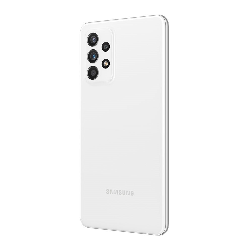 Smartphone Samsung Galaxy A52, Branco, Tela de 6.5"- 4G+Wi-Fi+NFC, And. 11, Câm. Tras. em 64+12+5+5MP, Frontal de 32MP, 128GB
