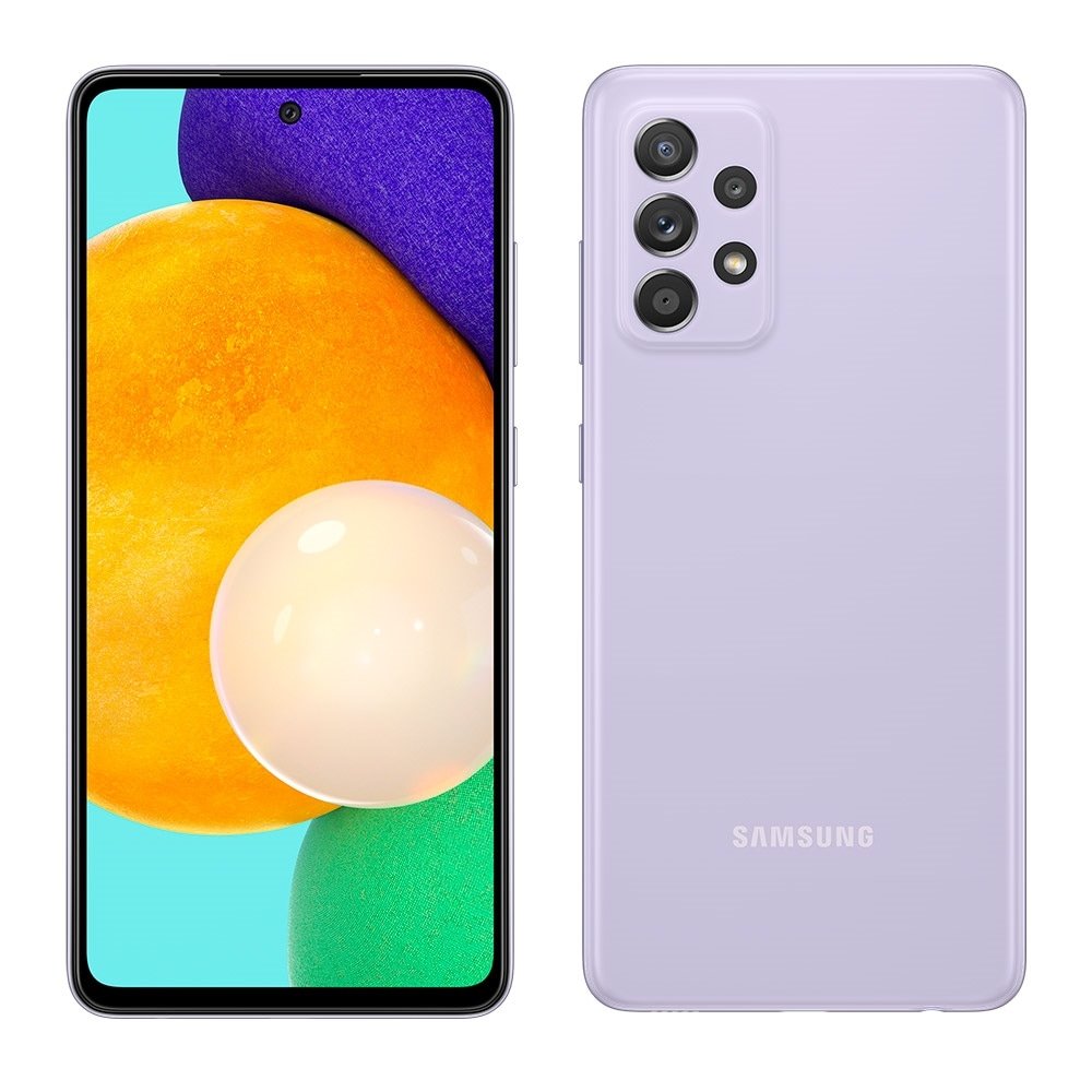 Smartphone Samsung Galaxy A52, Violeta, Tela de 6.5"| 4G+Wi-Fi+NFC, And. 11, Câm. Tras. em 64+12+5+5MP, Frontal de 32MP, 128GB