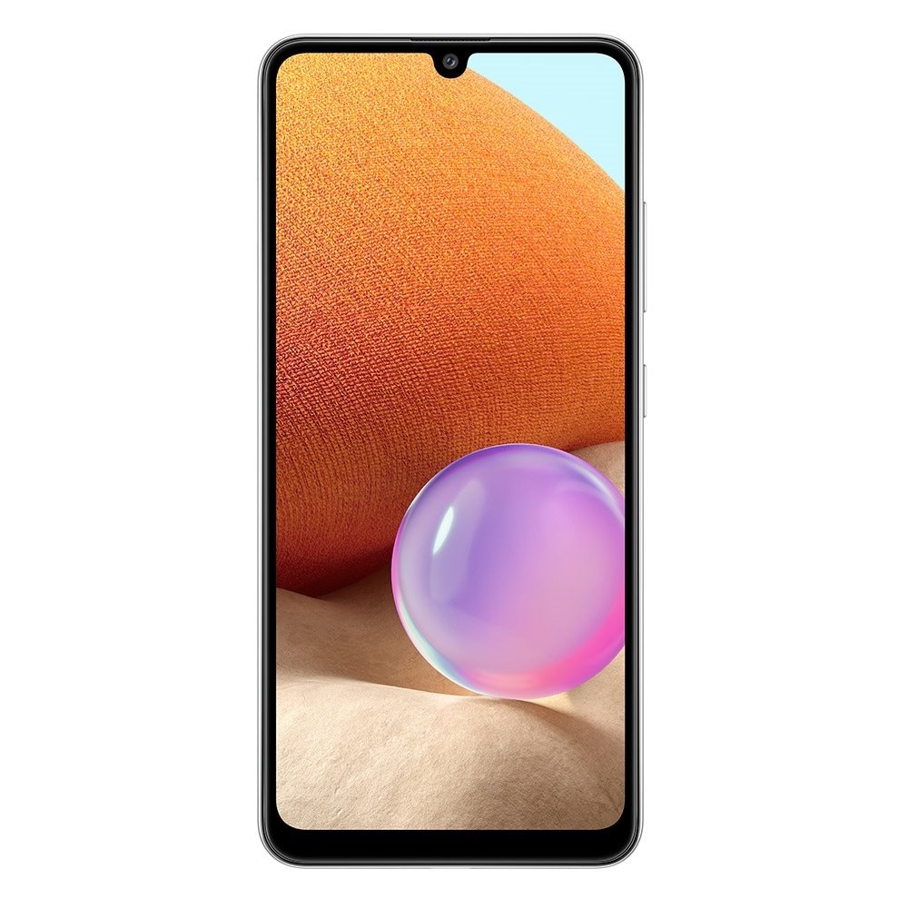 Smartphone Samsung Galaxy A32, Branco, Tela de 6.4"| 4G+Wi-Fi+NFC, And. 11, Câm. Tras. em 64+8+5+2MP, Frontal de 20MP, 128GB