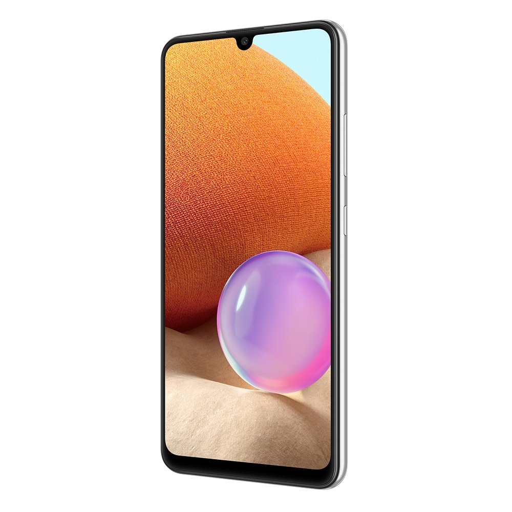 Smartphone Samsung Galaxy A32, Branco, Tela de 6.4"| 4G+Wi-Fi+NFC, And. 11, Câm. Tras. em 64+8+5+2MP, Frontal de 20MP, 128GB