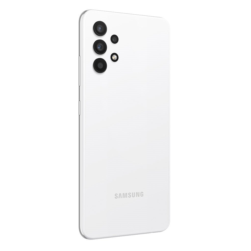 Smartphone Samsung Galaxy A32, Branco, Tela de 6.4"| 4G+Wi-Fi+NFC, And. 11, Câm. Tras. em 64+8+5+2MP, Frontal de 20MP, 128GB
