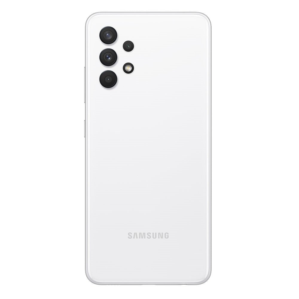 Smartphone Samsung Galaxy A32, Branco, Tela de 6.4"| 4G+Wi-Fi+NFC, And. 11, Câm. Tras. em 64+8+5+2MP, Frontal de 20MP, 128GB
