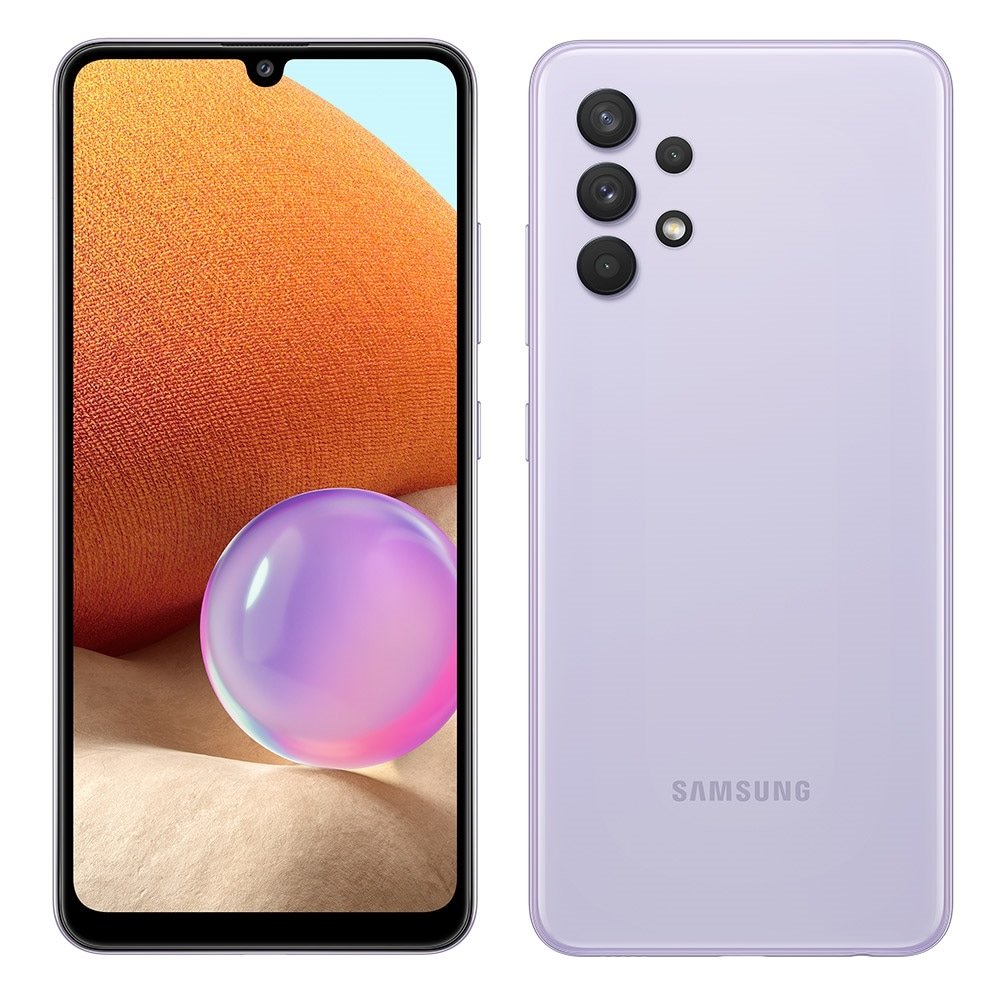 Smartphone Samsung Galaxy A32, Violeta, Tela de 6.4"| 4G+Wi-Fi+NFC, Câm.Traseira Tripla,Câm.Frontal 20MP, 4GB RAM,128GB