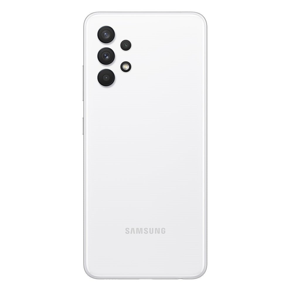 Smartphone Samsung Galaxy A32, Branco, Tela de 6.4", 4G+Wi-Fi+NFC, And. 11, Câm. Tras. de 64+8+5+2MP, Frontal de 20MP, 128GB