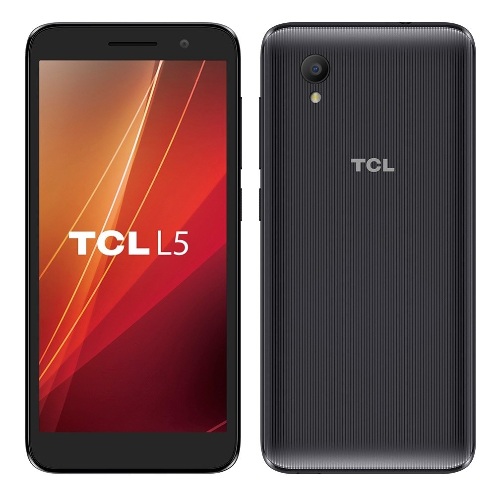 Smartphone TCL L5, Preto, Tela de 5", 4G+Wi-Fi, Android 8, Câm. Tras. de 8MP, Frontal de 5MP, 16GB
