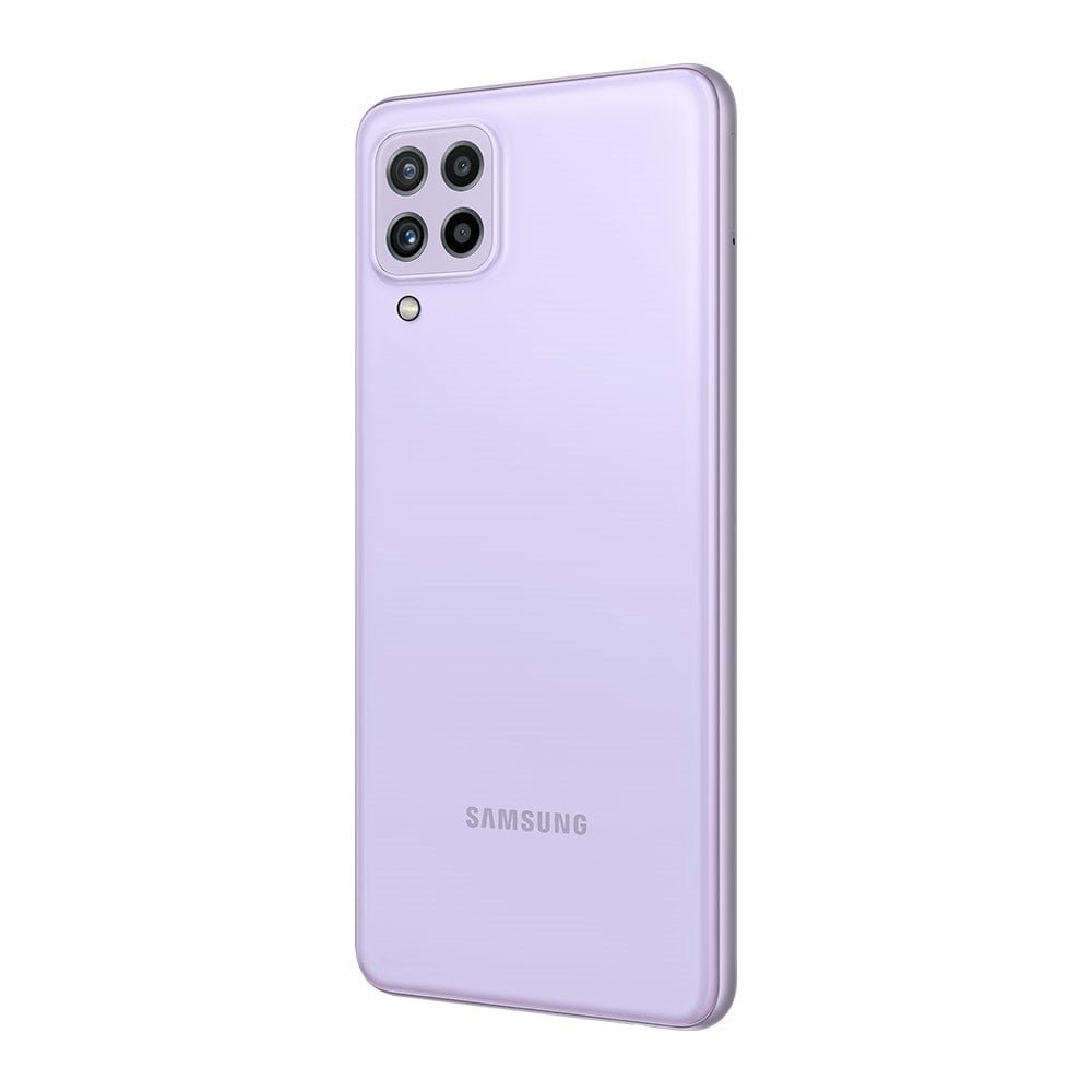 Smartphone Samsung Galaxy A22, Violeta, Tela 6.4", 4G+Wi-Fi+NFC, And. 11, Câm. Tras. 48+8+2+2MP, Frontal 13MP, 4GB RAM, 128GB
