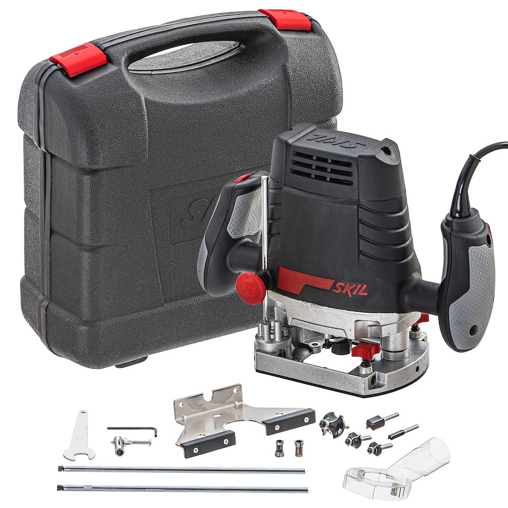 Tupia Coluna Skill 1831 1100W com 13 Acessórios e Maleta 110V