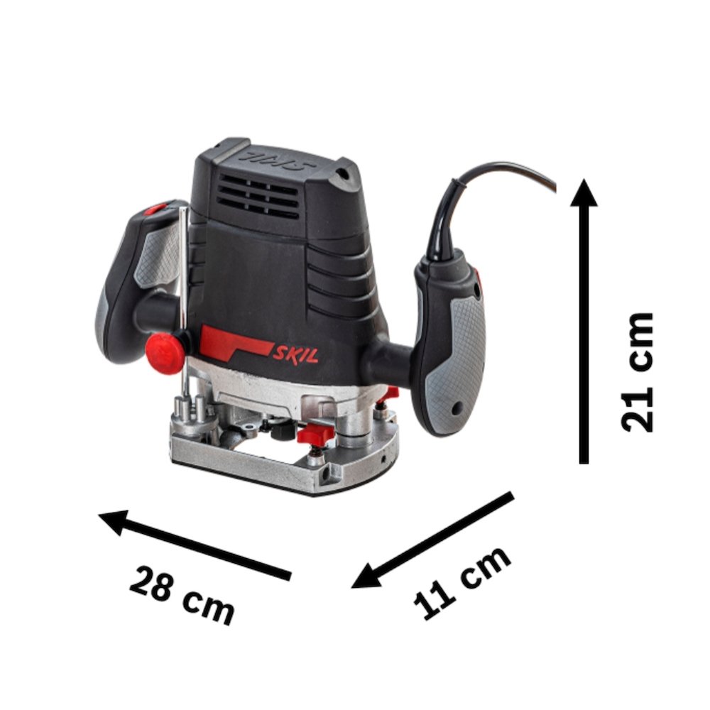 Tupia Coluna Skill 1831 1100W com 13 Acessórios e Maleta 110V