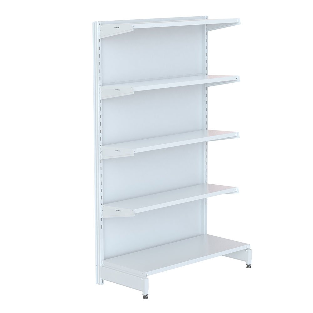 Gôndola Face Inicial Parede 1,60m, 5 Prateleiras