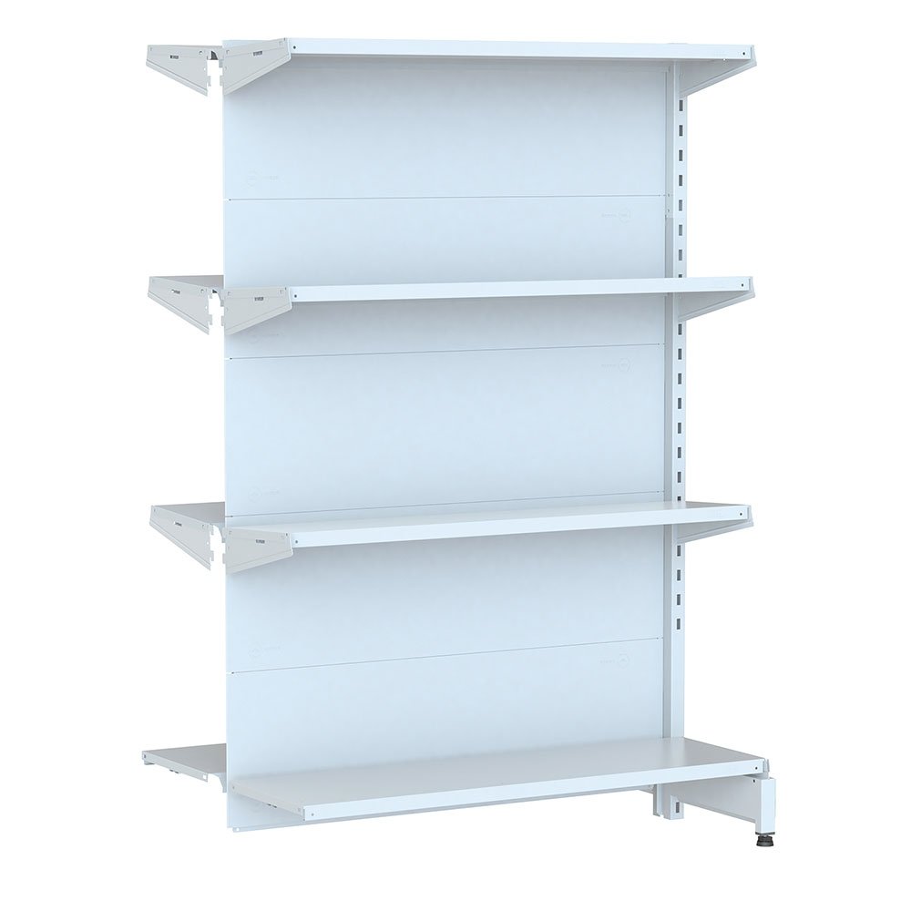 Gôndola Farma Amapá Premium Flex 30 Continuação Centro 1,42 x 0,92 x 0,30/0,25, 8 Prateleiras