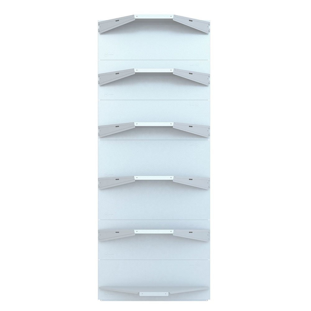 Gôndola Farma Amapá Premium Flex 30 Canto 1,96 x 0,30/0,25, 6 Prateleiras