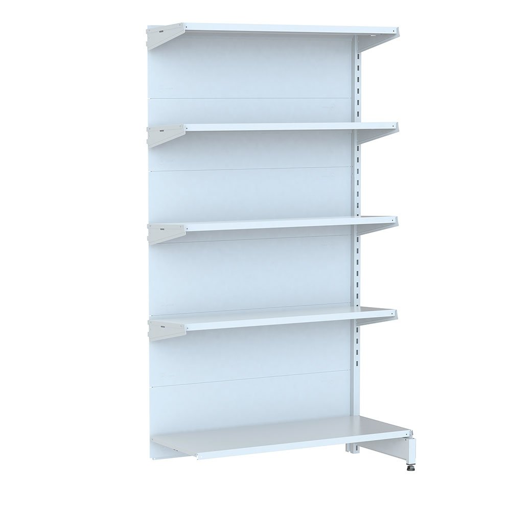 Gôndola Amapá Premium Flex 60 Continuação Parede 1,70 x 0,92 x 0,35/0,40, 5 Prateleiras