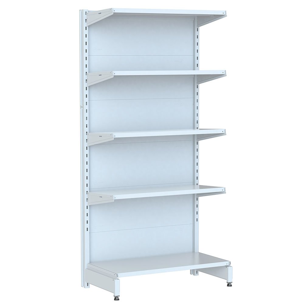 Gôndola Amapá Premium Flex 60 Ponta 1,70 x 0,78 x 0,35/0,40, 5 Prateleiras