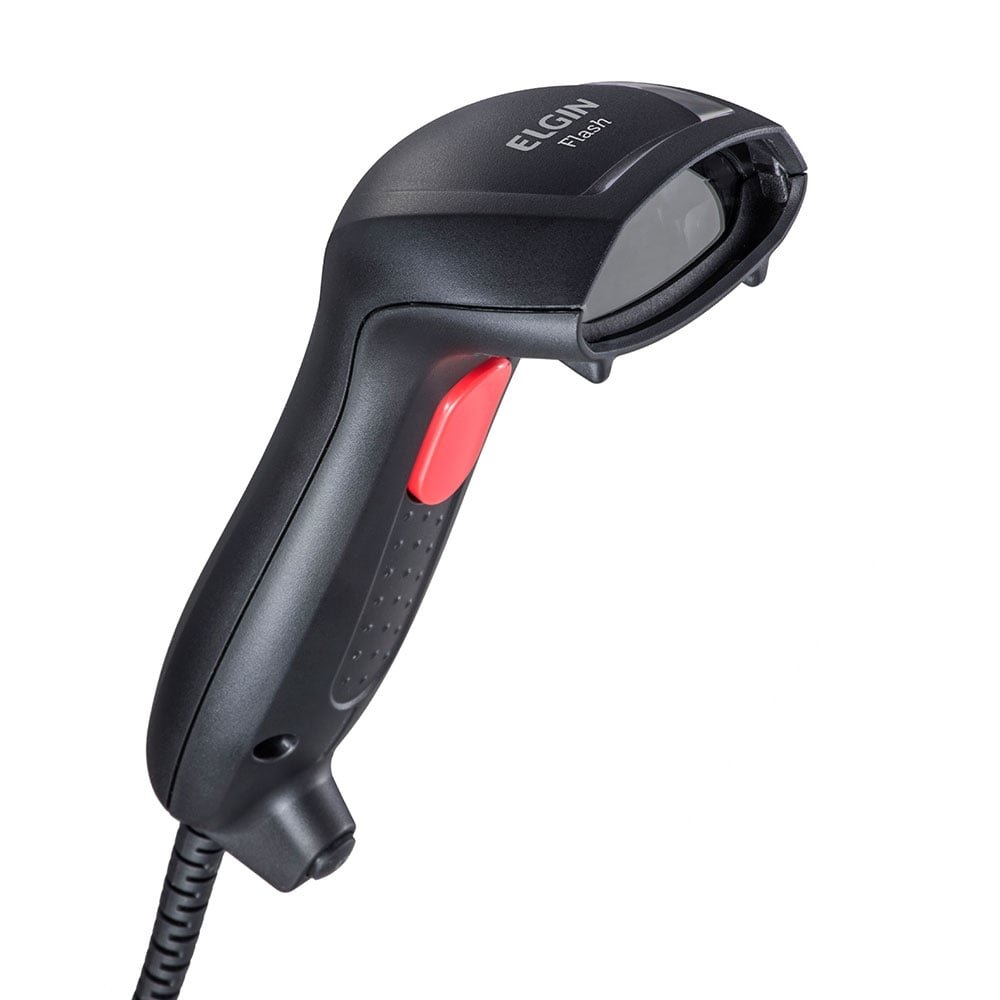 Leitor de Código de Barras Elgin Flash USB, Luz LED, Preto