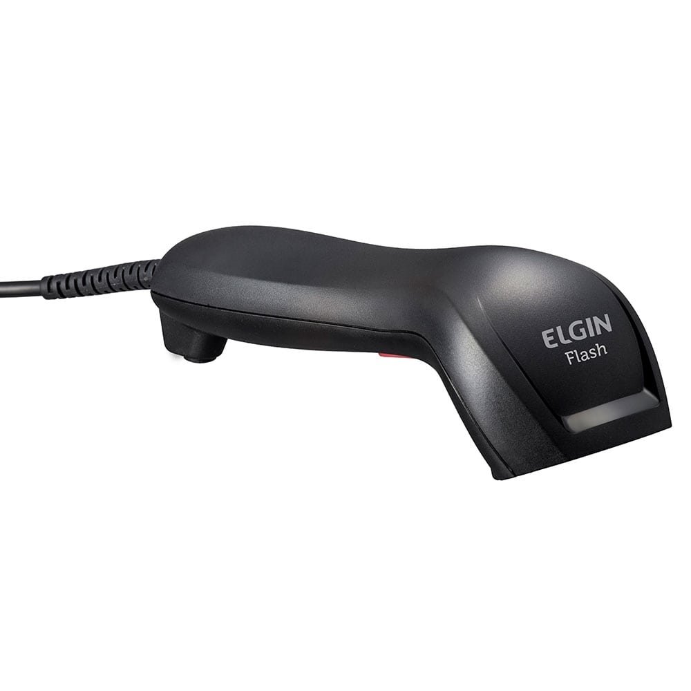 Leitor de Código de Barras Elgin Flash USB, Luz LED, Preto