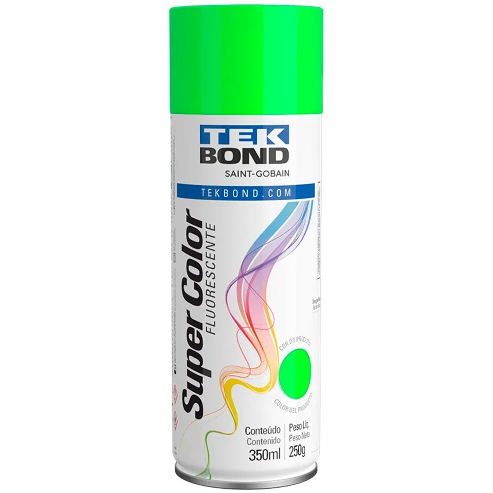 Tinta Spray Tekbond Verde Fluorescente 350ml