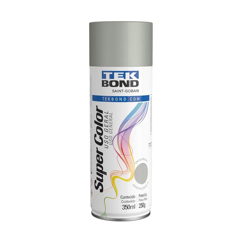 Tinta Spray Tekbond Alta Temperatura Alumínio 350ml