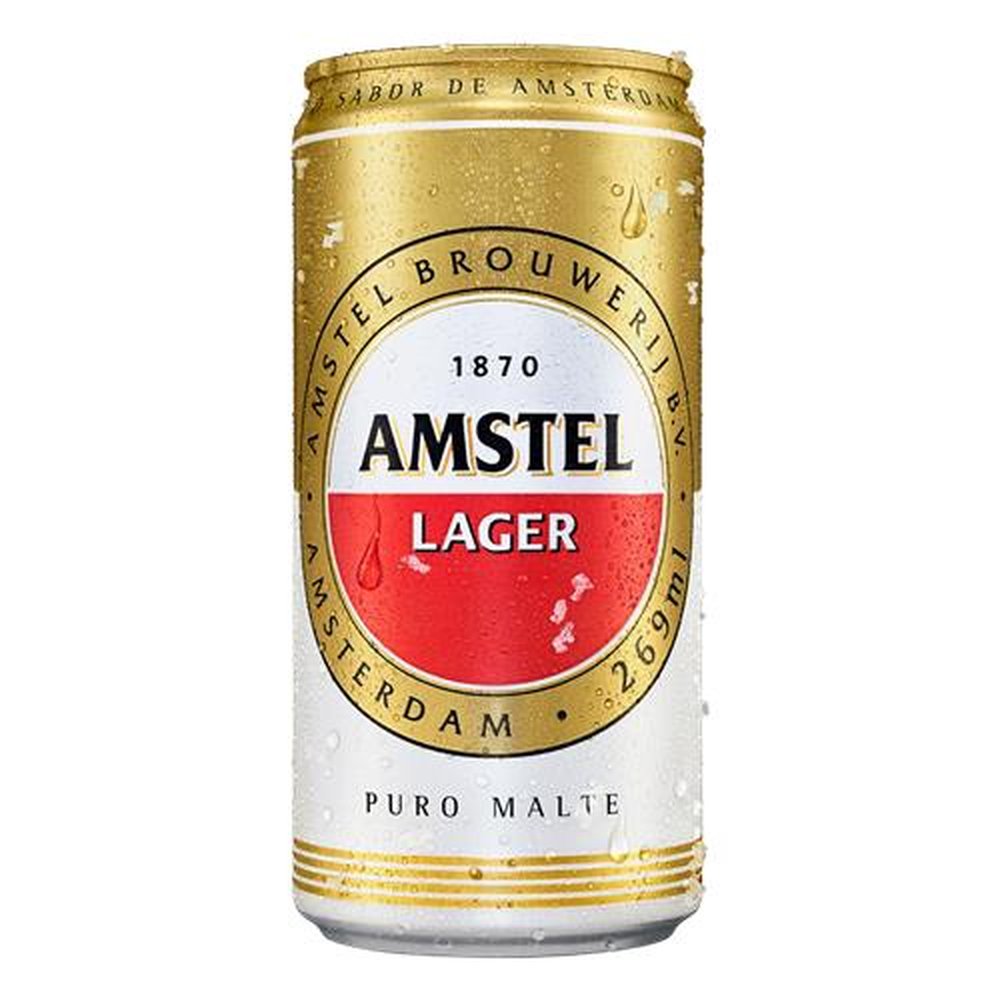 Cerveja Puro Malte Amstel Lager Lata 269Ml