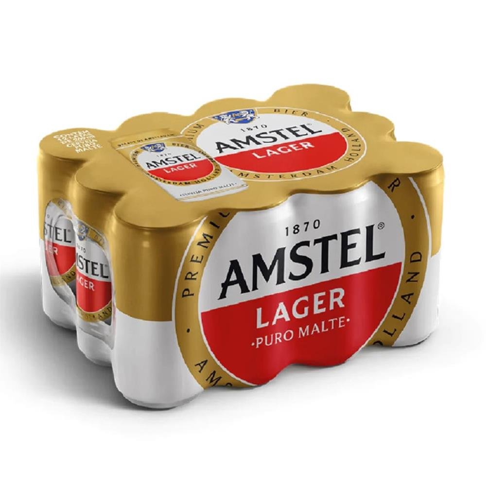 Cerveja Puro Malte Amstel Lager Lata 269Ml