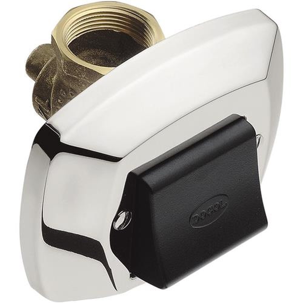 Válvula Docol Descarga Cromada c/ Canopla Registro Integrado 1.1/2" Preta
