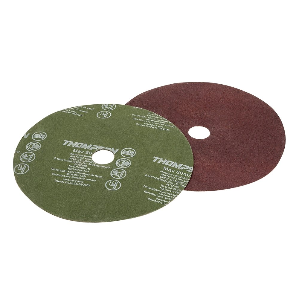 Disco Lixa Thompson 4.1/2 G120 Embalagem com 10 Unidades