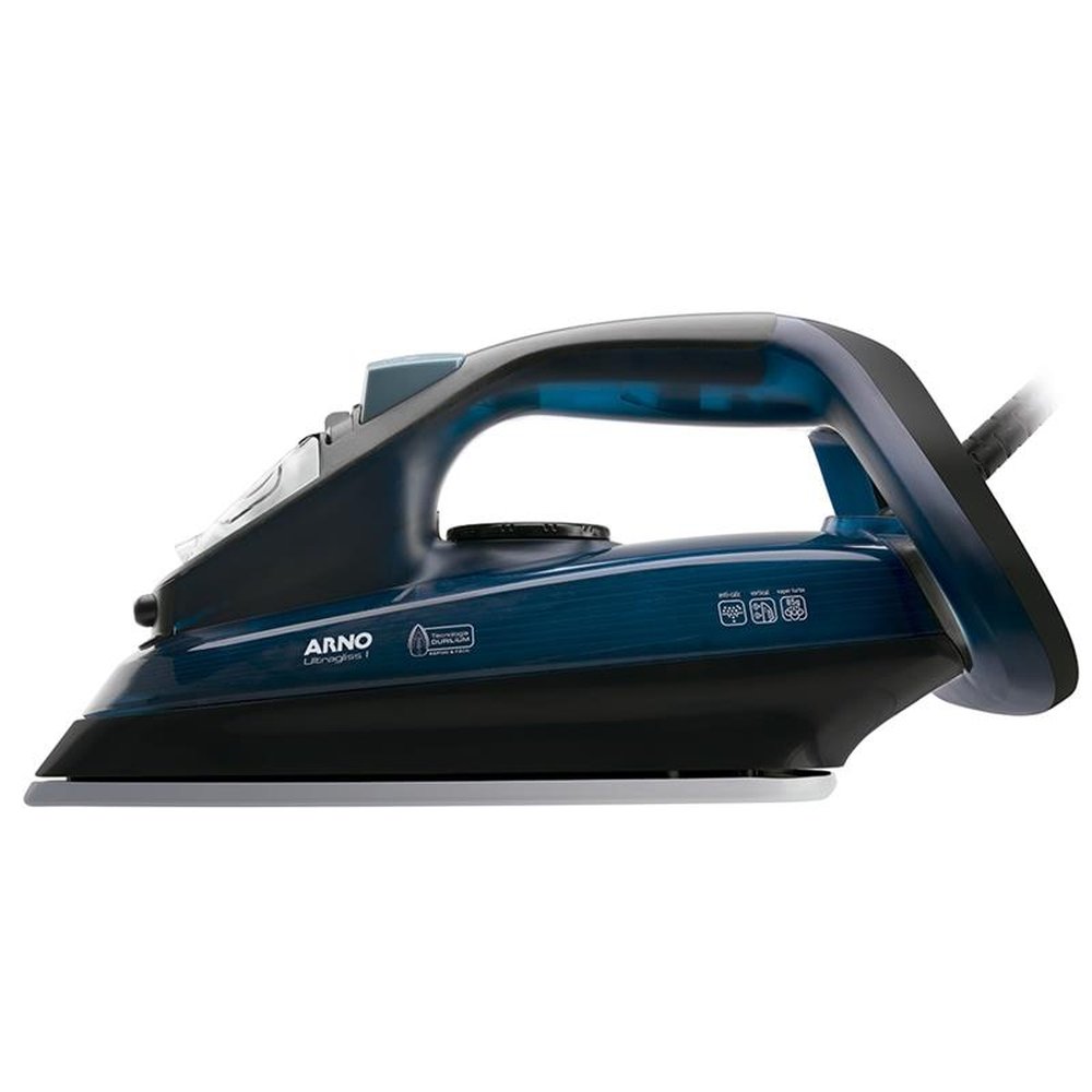 Ferro de Passar a Vapor Arno Ultragliss I FUA1, Base Durilium Airglide, 1200W, Azul, 220V