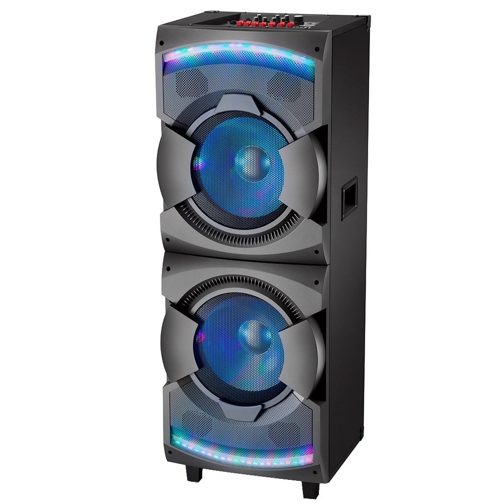 Caixa Amplificadora Mondial CM12, Entrada USB/SD Card, Auxiliar, Rádio FM, Conexão sem Fio, 1500W