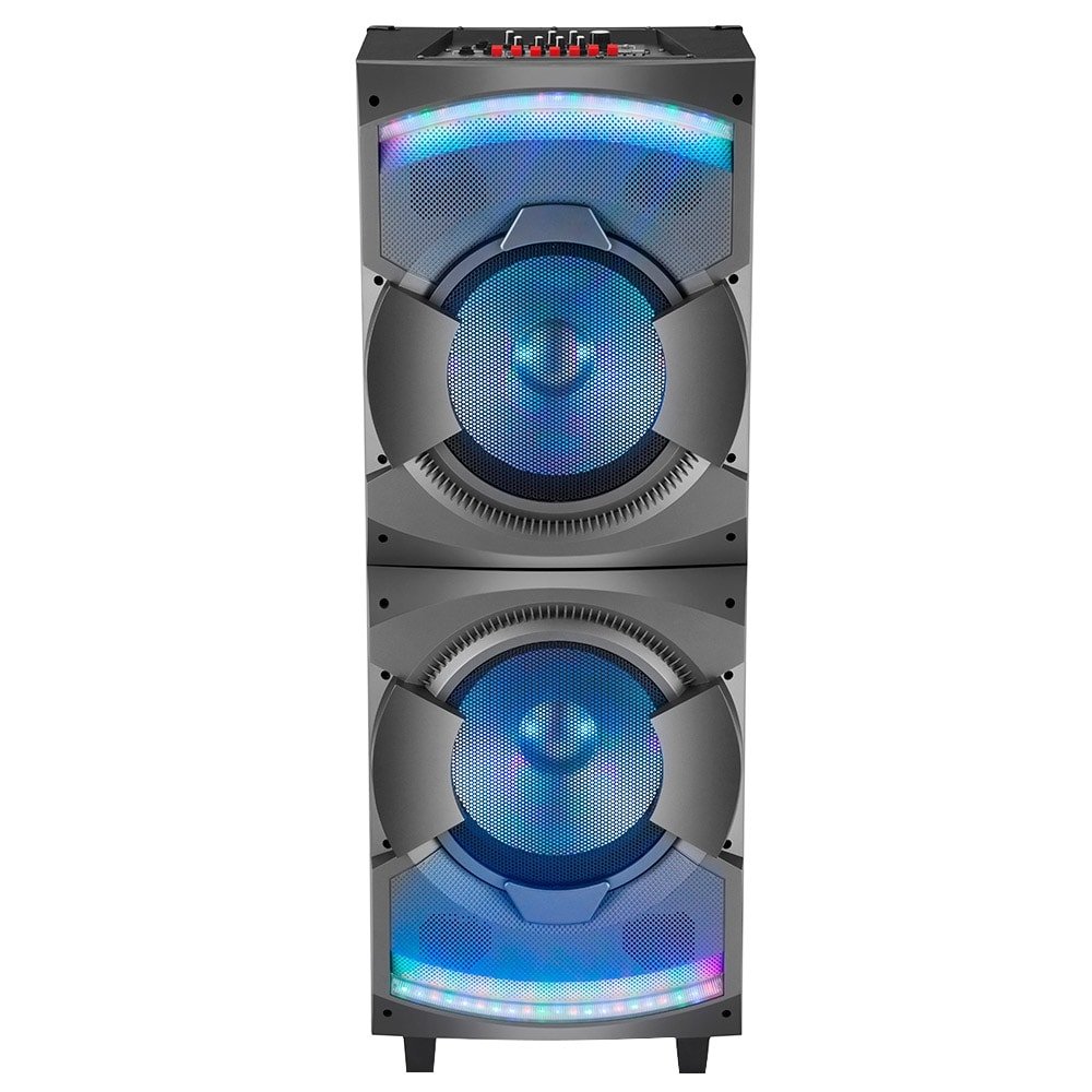 Caixa Amplificadora Mondial CM12, Entrada USB/SD Card, Auxiliar, Rádio FM, Conexão sem Fio, 1500W
