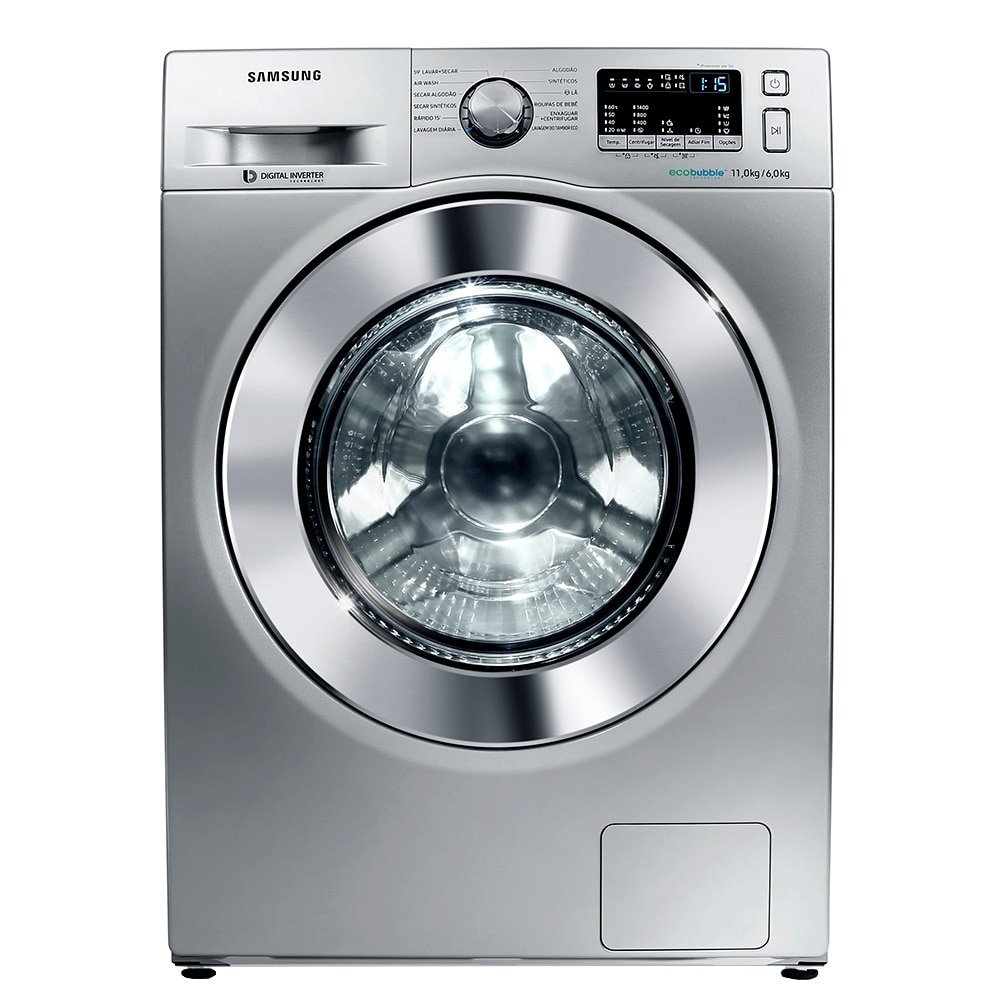Lava e Seca Samsung 11kg WD4000 WD11M44530S Ecobubble Prata 220V
