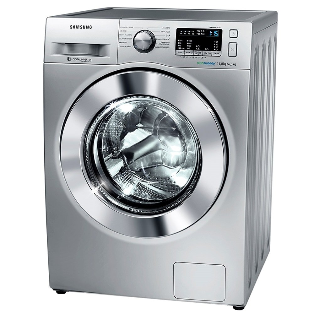 Lava e Seca Samsung 11kg WD4000 WD11M44530S Ecobubble Prata 220V