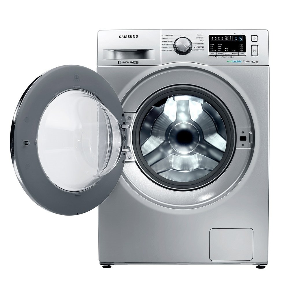 Lava e Seca Samsung 11kg WD4000 WD11M44530S Ecobubble Prata 220V