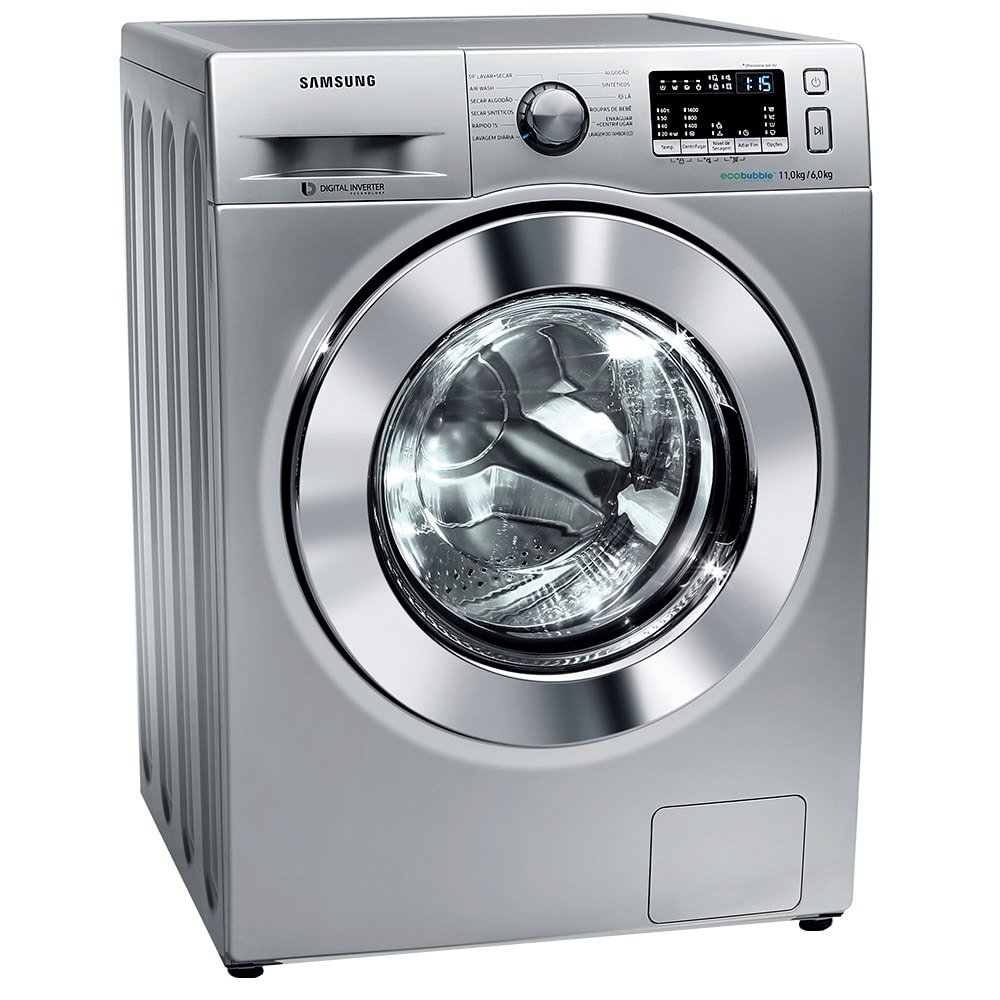 Lava e Seca Samsung 11kg WD4000 WD11M44530S Ecobubble Prata 220V