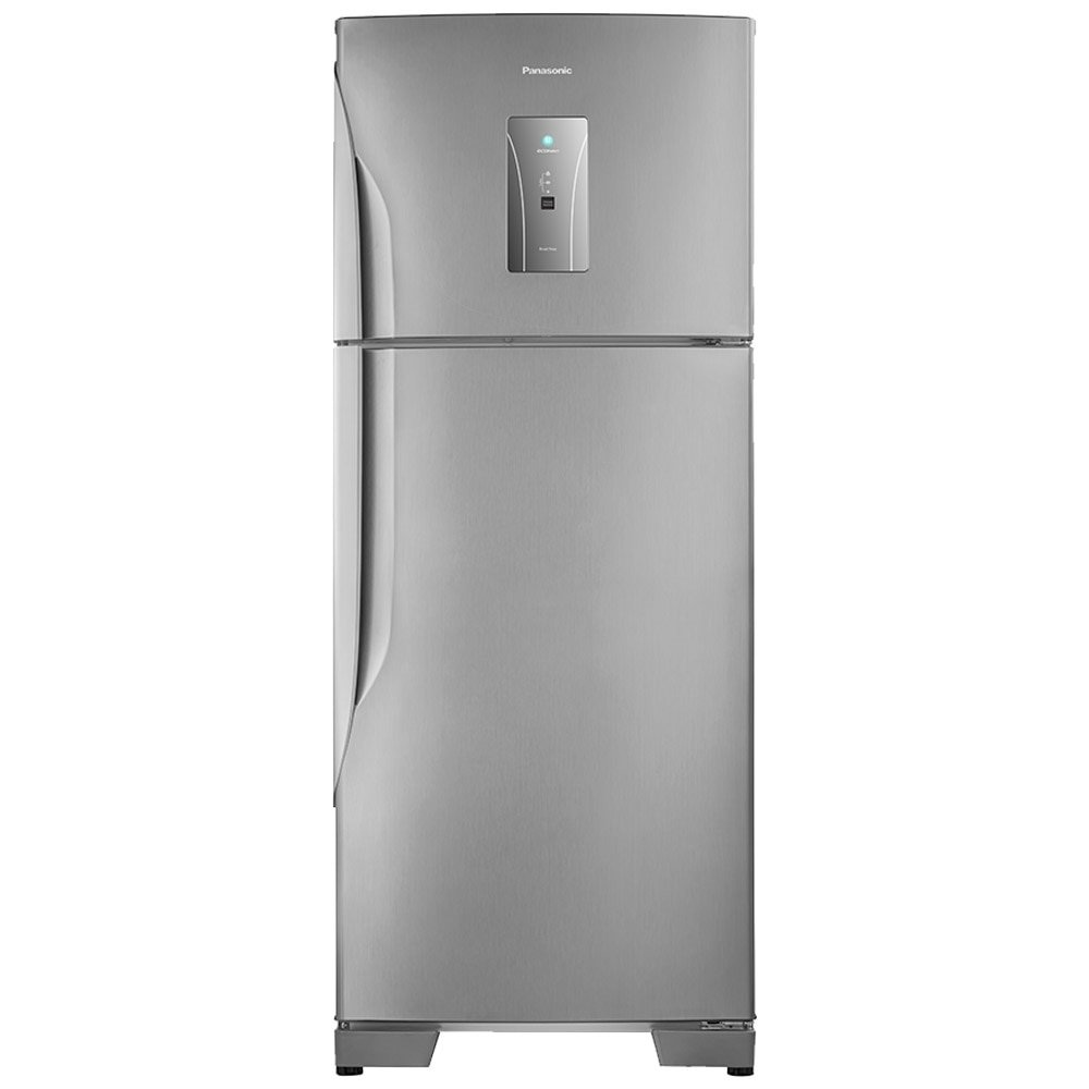 Geladeira/Refrigerador Panasonic 435 Litros A++ NR-BT50BD3XA - Frost Free, 2 Portas, Econavi, Aço Escovado, 110V