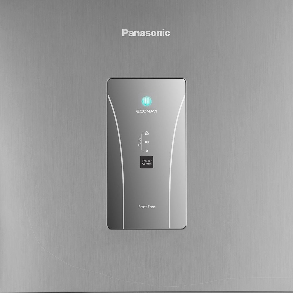 Geladeira/Refrigerador Panasonic 435 Litros A++ NR-BT50BD3XA - Frost Free, 2 Portas, Econavi, Aço Escovado, 110V