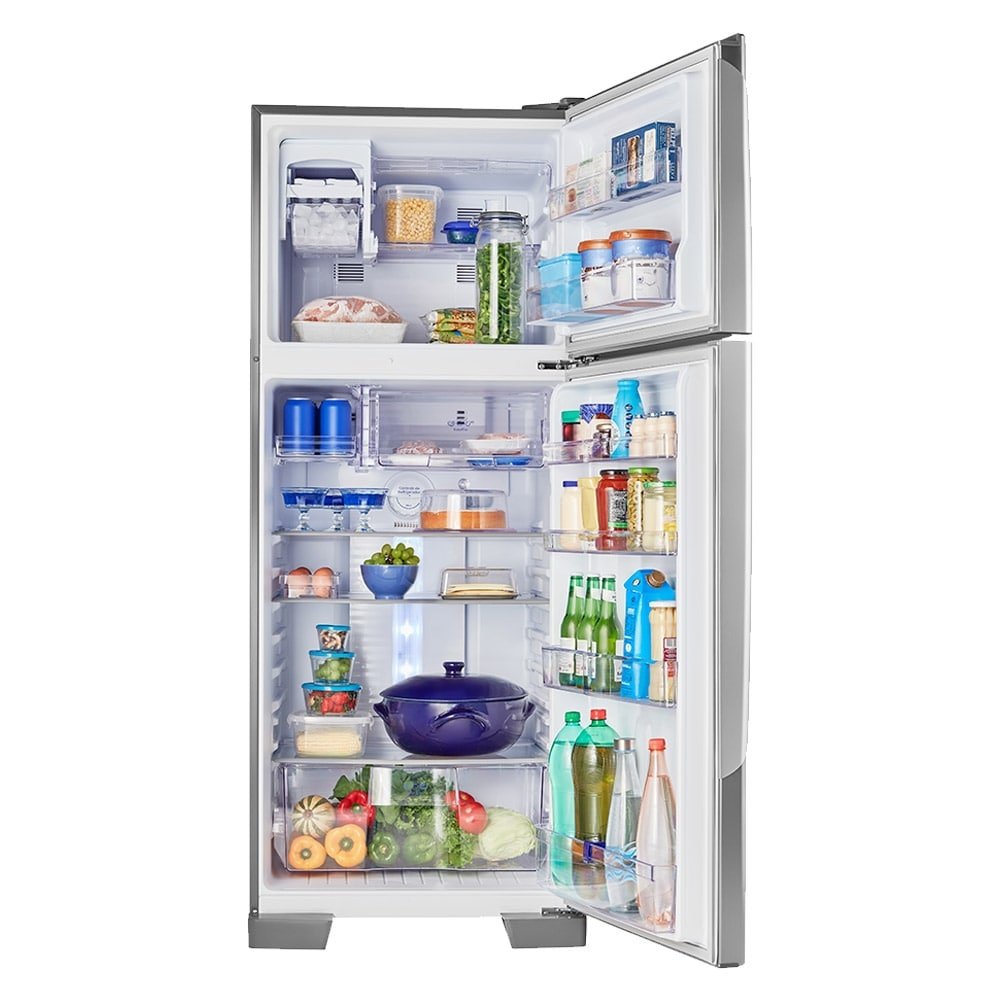 Geladeira/Refrigerador Panasonic 435 Litros A++ NR-BT50BD3XA - Frost Free, 2 Portas, Econavi, Aço Escovado, 110V